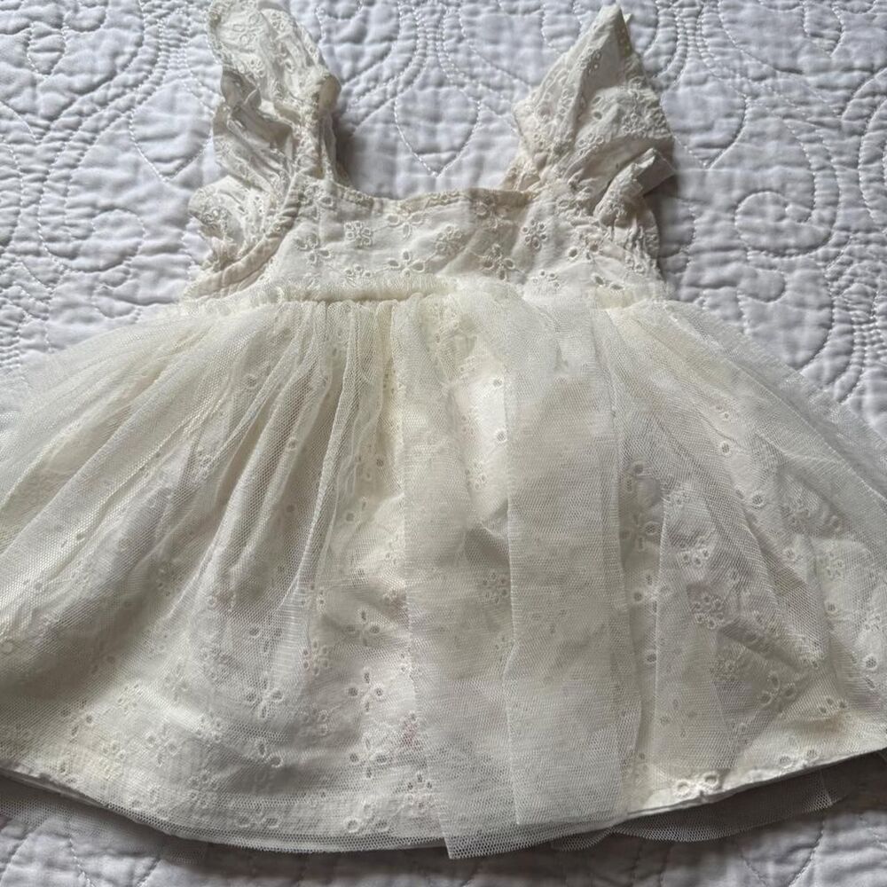 First-impressions Women's White and Cream Dress